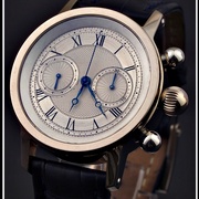 TIMEKEEPER - Landeron 18k Weiss Gold Unikat